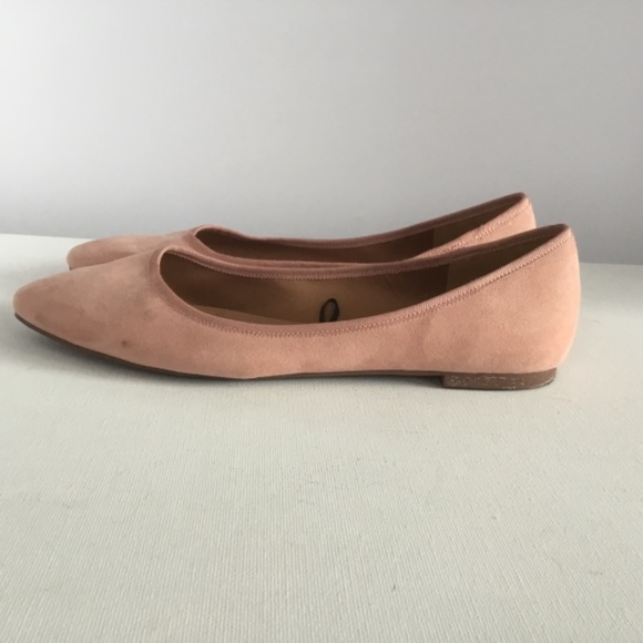 H&M Faux Suede Pink Flats 9.5 - Picture 5 of 9